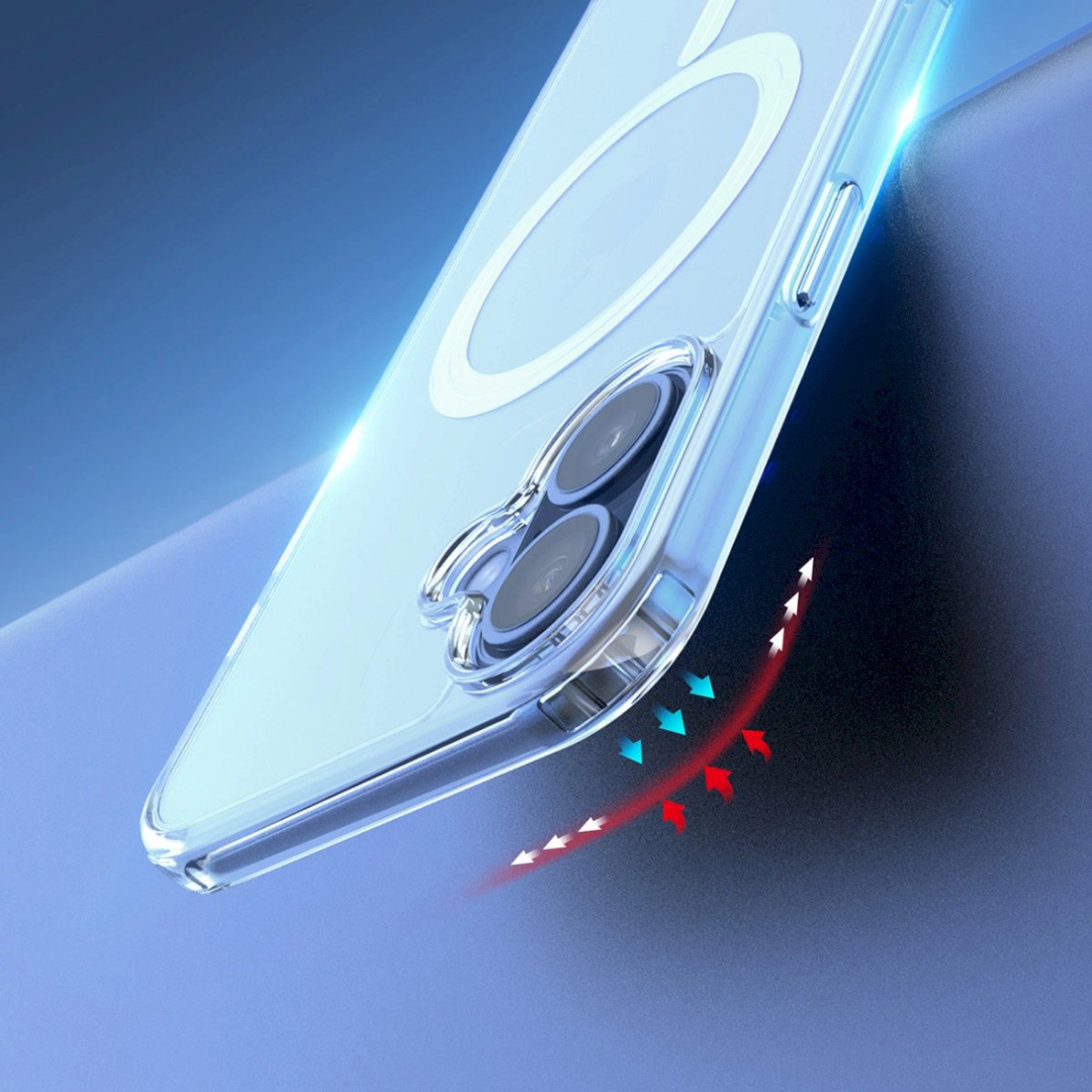 Dux Ducis Clin Mag MagSafe dėklas iPhone 16 - Permatomas 9 Dux Ducis Clin Mag MagSafe dėklas iPhone 16 - Permatomas 9