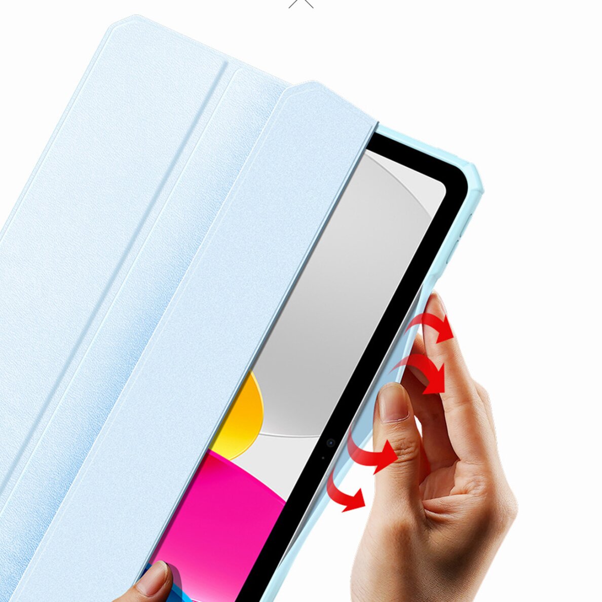 Akcija! Dėklas Dux Ducis Copa iPad 10.2 2022 (10 gen.) Rožinis 17