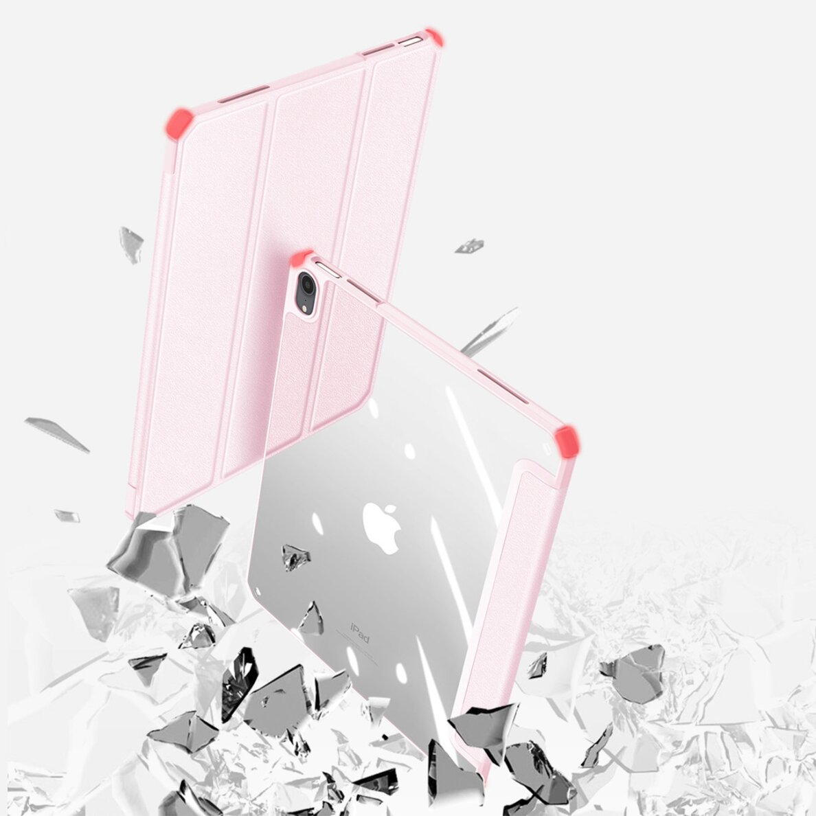 Akcija! Dėklas Dux Ducis Copa iPad 10.2 2022 (10 gen.) Rožinis 8