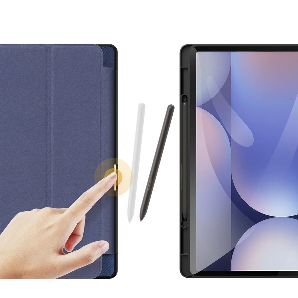 Dux Ducis Domo Dėklas skirtas Samsung Galaxy Tab S10 Plus/S9 Plus/S9 FE Plus - Mėlynas 4 Dux Ducis Domo Dėklas skirtas Samsung Galaxy Tab S10 Plus/S9 Plus/S9 FE Plus - Mėlynas 4