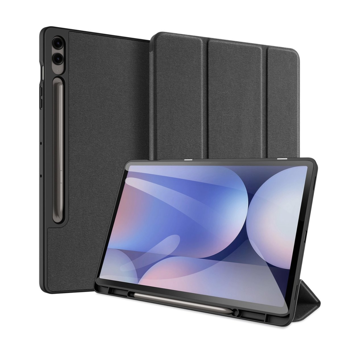 Planšetės Dėklas Dux Ducis Domo PU Leather Case with Stand Samsung Tab S10+ / S9+ / S9 FE+ - Juodas Planšetės Dėklas Dux Ducis Domo PU Leather Case with Stand Samsung Tab S10+ / S9+ / S9 FE+ - Juodas
