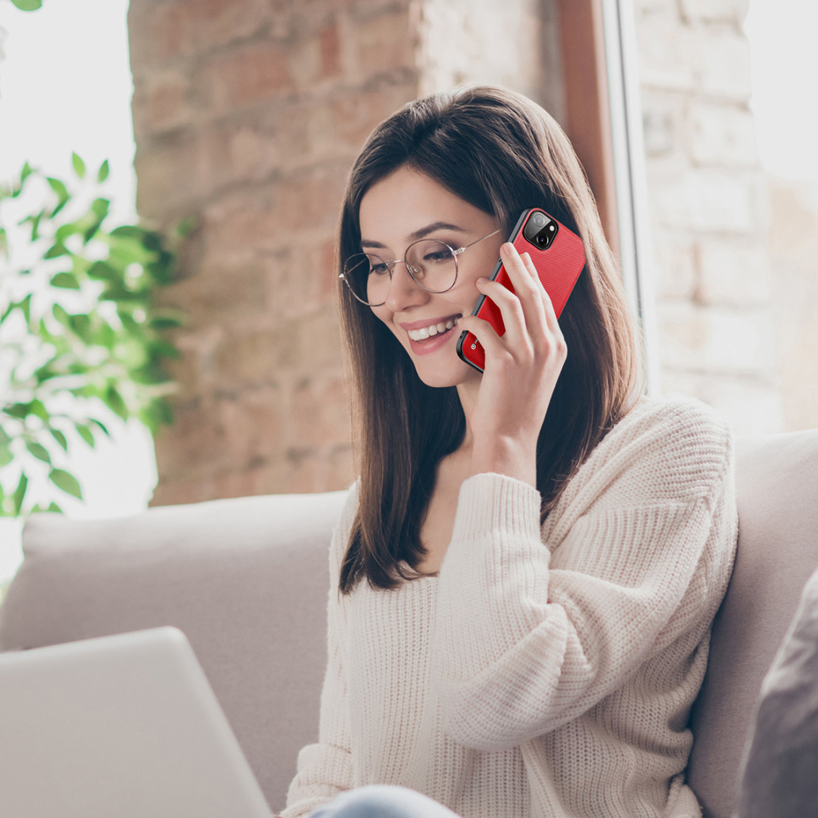 Dėklas Dux Ducis Fino iPhone 14 Plus Raudonas 7 Dėklas Dux Ducis Fino iPhone 14 Plus Raudonas 7