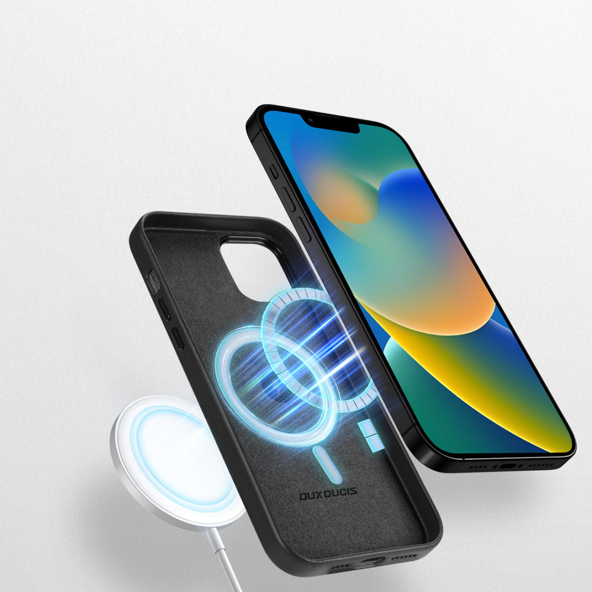 Dėklas Dux Ducis Grit Leather Case for iPhone 14 Plus (MagSafe Compatible) Juodas 2 Dėklas Dux Ducis Grit Leather Case for iPhone 14 Plus (MagSafe Compatible) Juodas 2