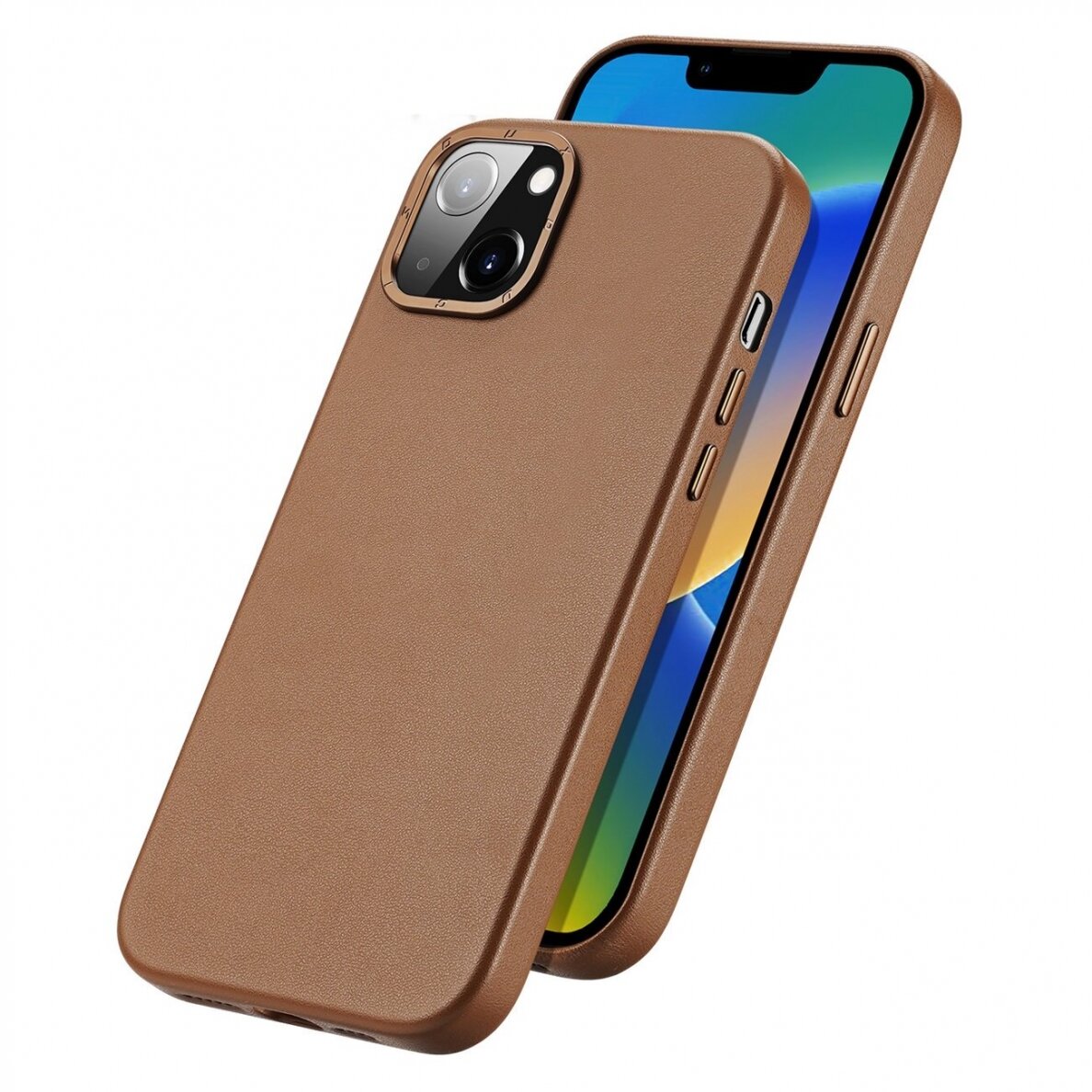 Dėklas Dux Ducis Grit Leather Case for iPhone 14 Plus Rudas 4 Dėklas Dux Ducis Grit Leather Case for iPhone 14 Plus Rudas 4