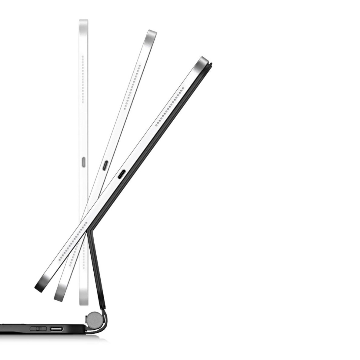 iPad Pro 11" 2024 dėklas Dux Ducis Keyboard (MK serija) su Bluetooth klaviatūra – juodas 8