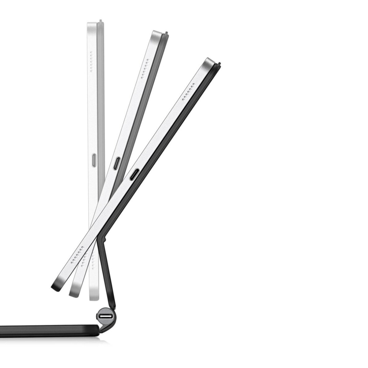 Samsung Galaxy Tab S9+ / S8+ / S7+ dėklas Dux Ducis Keyboard (MK serija) su Bluetooth klaviatūra – juodas 8