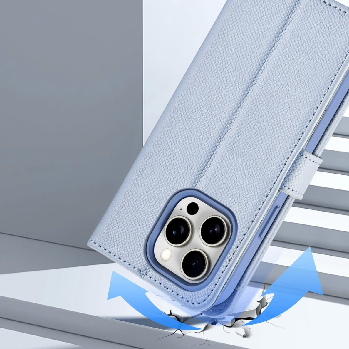 Dux Ducis Lawa odinis dėklas iPhone 15 - mėlynas 10 Dux Ducis Lawa odinis dėklas iPhone 15 - mėlynas 10