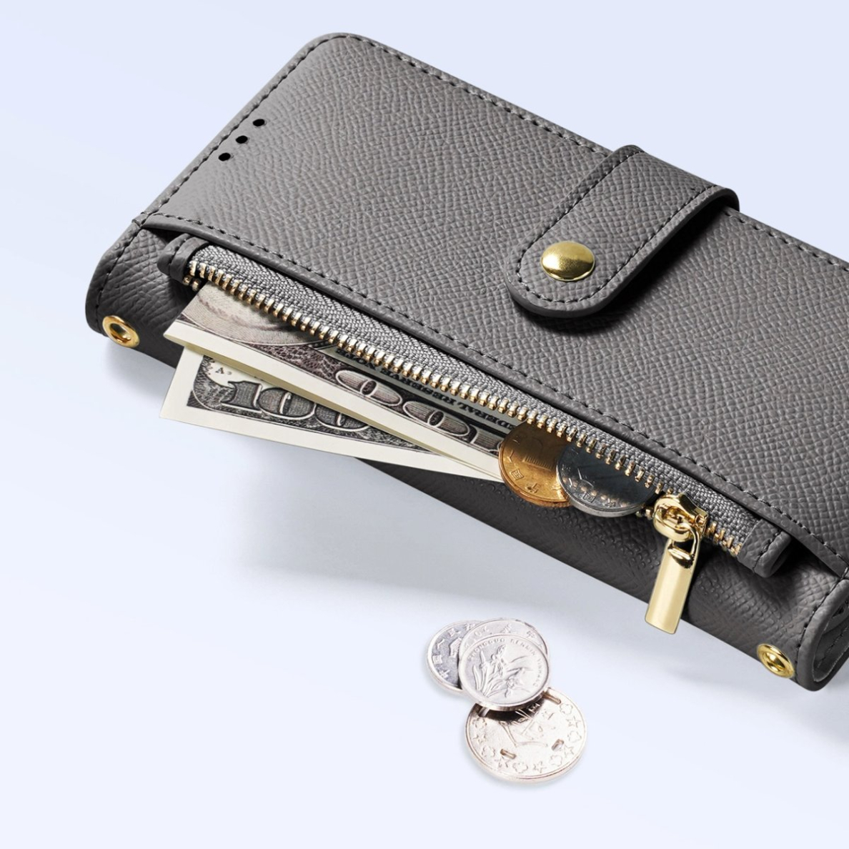 Dux Ducis Lawa odinis dėklas iPhone 15 - pilkas 8