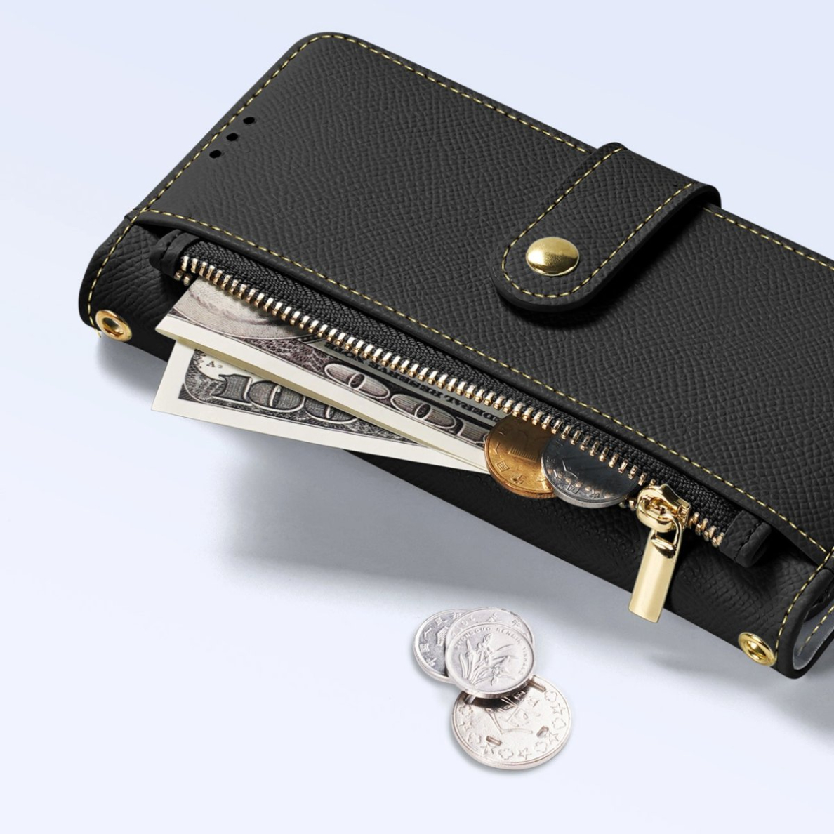 Dux Ducis Lawa odinis dėklas iPhone 15 Pro - juodas 8 Dux Ducis Lawa odinis dėklas iPhone 15 Pro - juodas 8