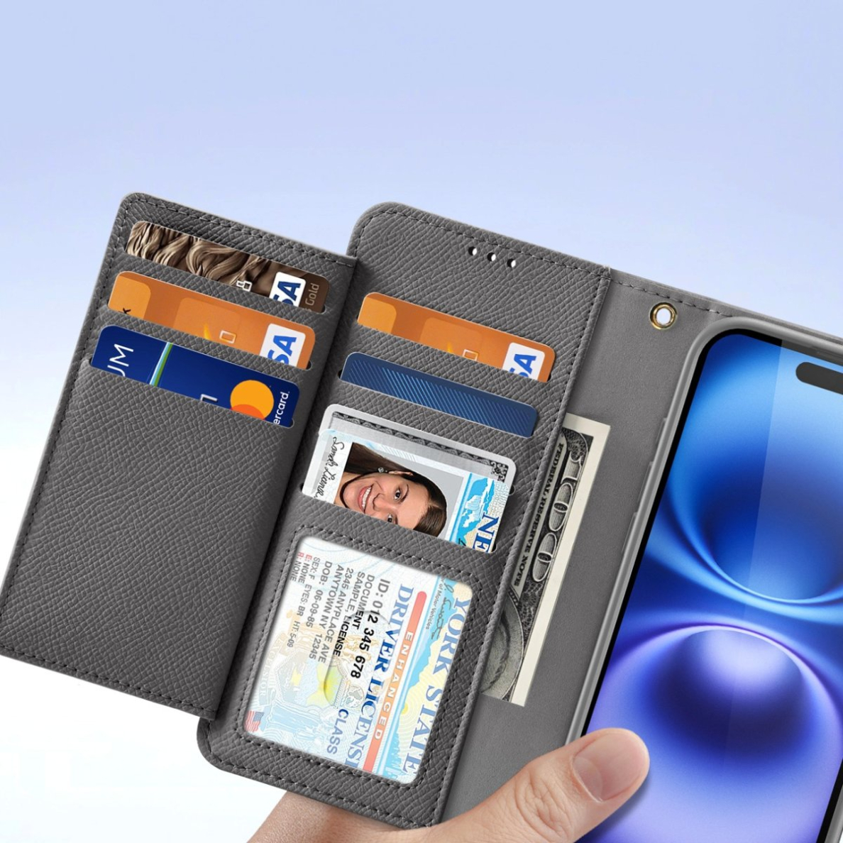 Dux Ducis Lawa odinis dėklas iPhone 16 - pilkas 6