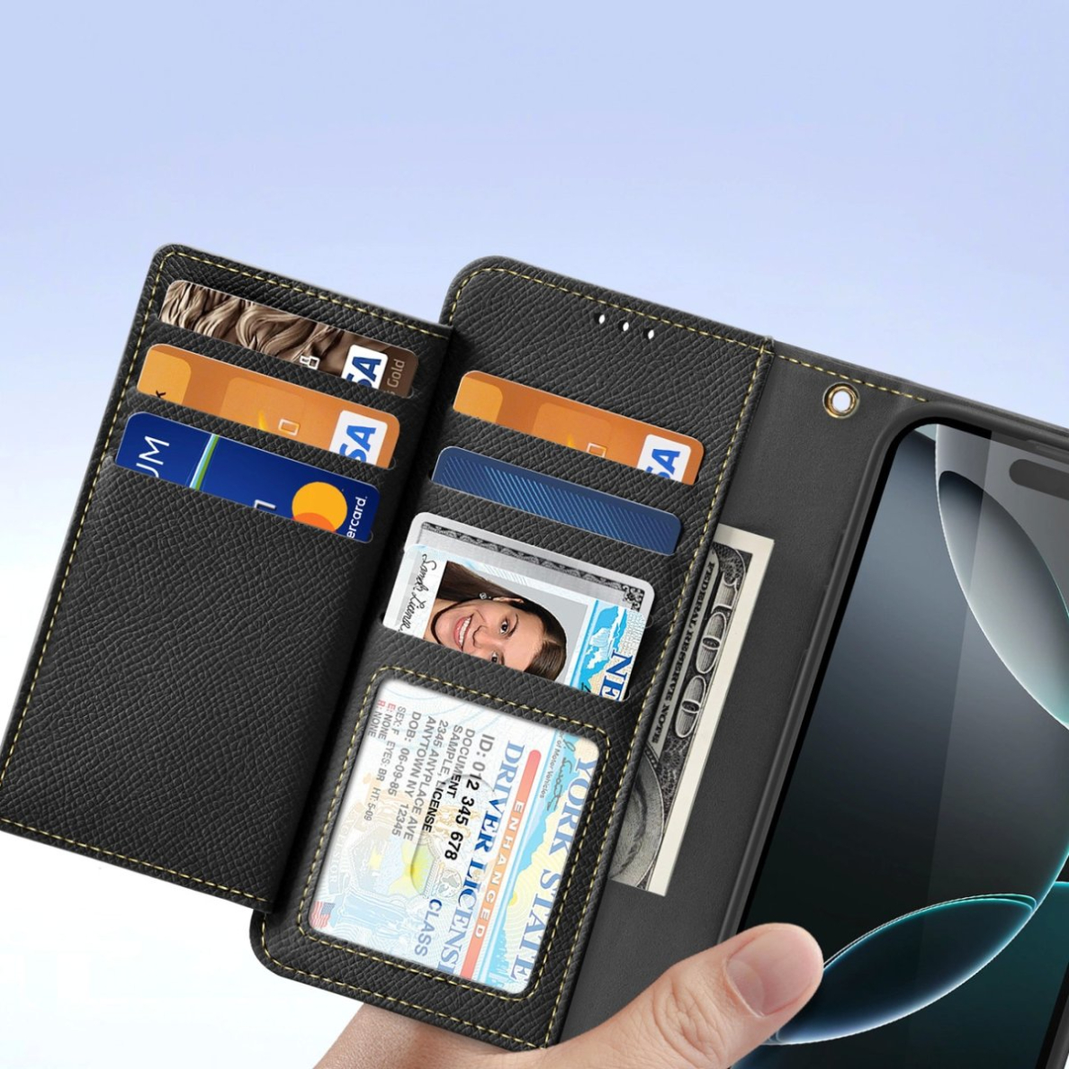 Dux Ducis Lawa odinis dėklas iPhone 16 Pro Max - juodas 6