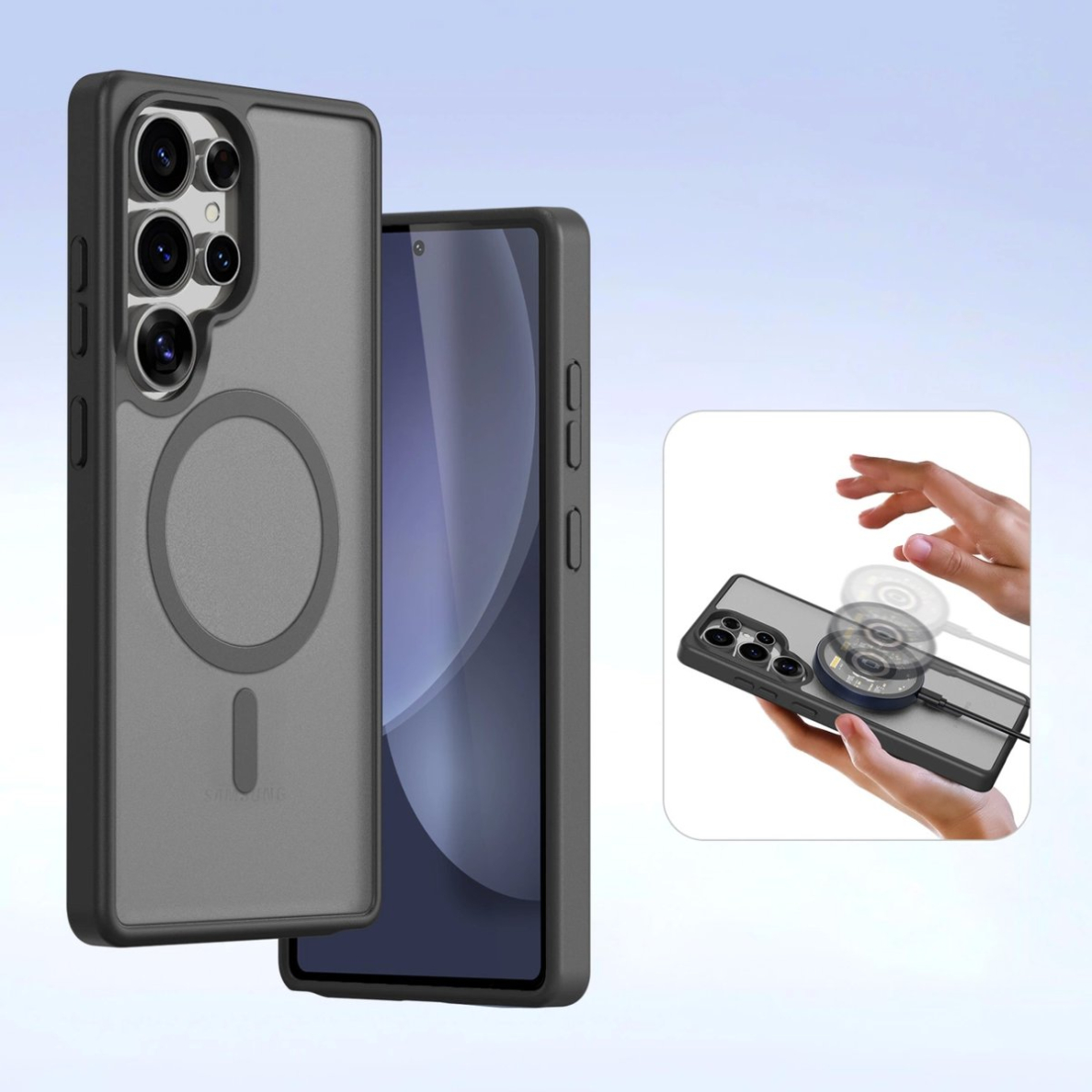 Samsung Galaxy S25 Ultra – Dux Ducis Lawa odinis dėklas su nuimama magnetine pinigine - Juodas 7 Samsung Galaxy S25 Ultra – Dux Ducis Lawa odinis dėklas su nuimama magnetine pinigine - Juodas 7