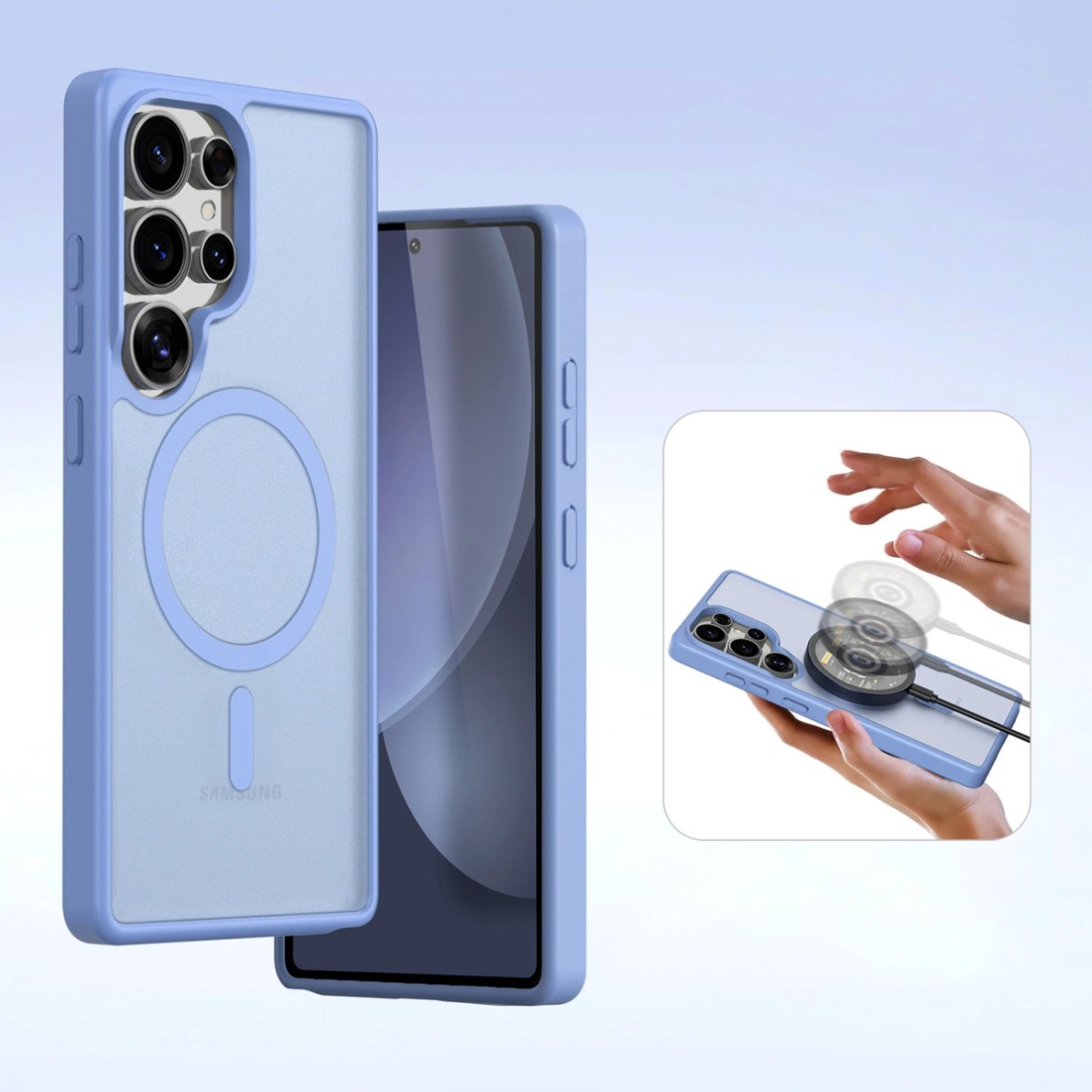 Dux Ducis Lawa Odinis Dėklas skirtas Samsung Galaxy S25 Ultra with Detachable Magnetinis Piniginės tipo - Mėlynas 7