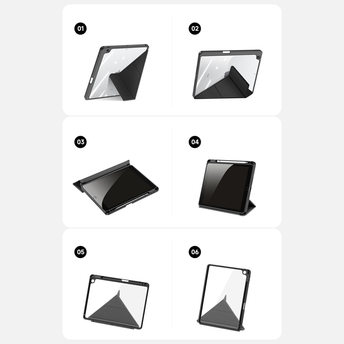 Akcija! Dėklas Dux Ducis Magi iPad 10.9 2022 (10 gen.) Rožinis  19