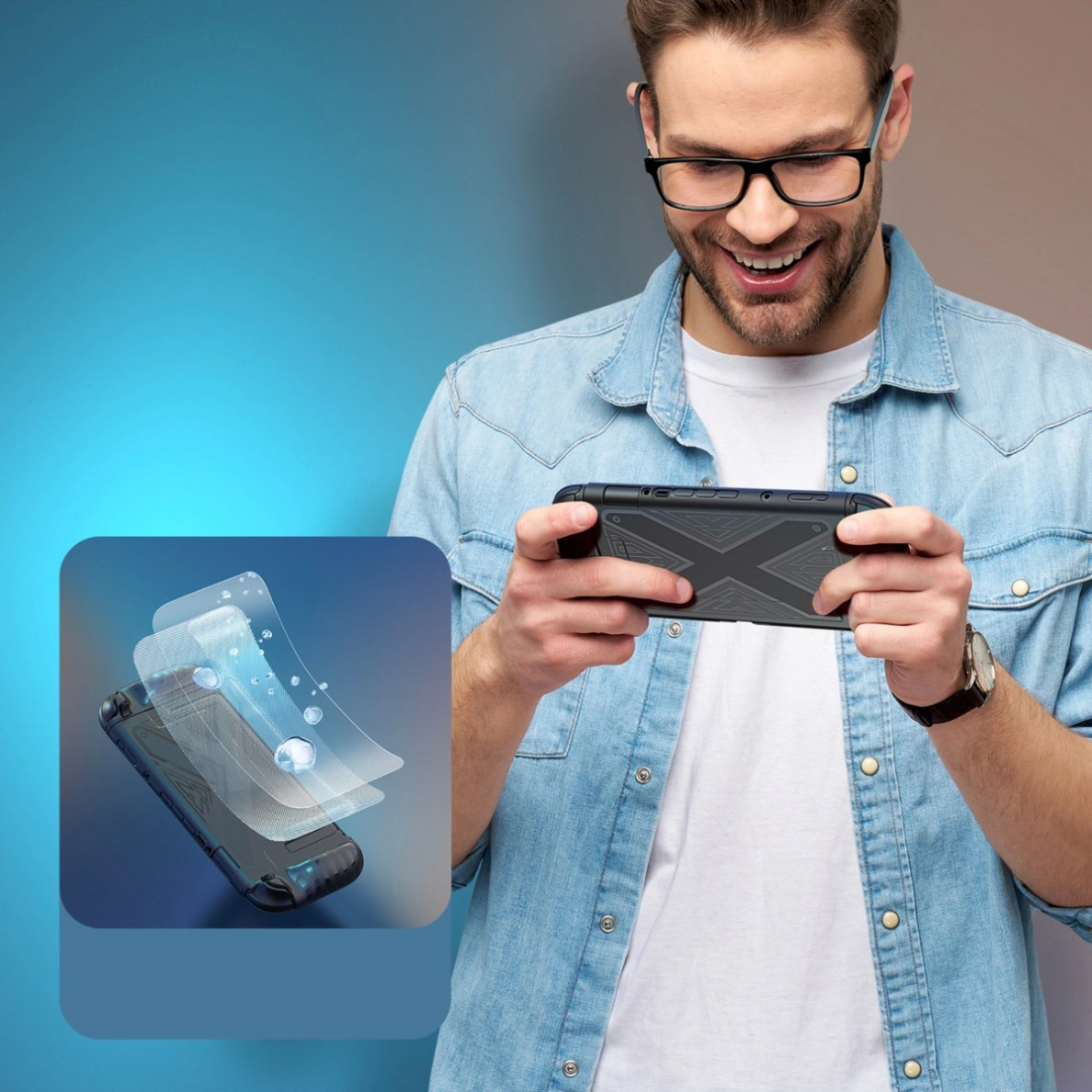 Nintendo Switch 2 Dux Ducis apsauginis dėklas - juodas 5 Nintendo Switch 2 Dux Ducis apsauginis dėklas - juodas 5