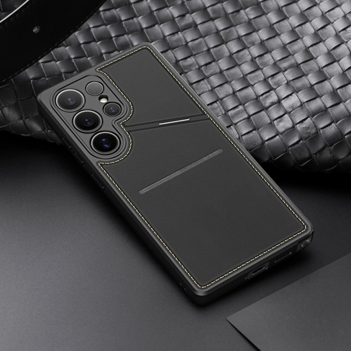 Dux Ducis Rafi II Dėklas skirtas Samsung Galaxy S25 Ultra su stoveliu and Piniginės tipo - Juodas 12 Dux Ducis Rafi II Dėklas skirtas Samsung Galaxy S25 Ultra su stoveliu and Piniginės tipo - Juodas 12