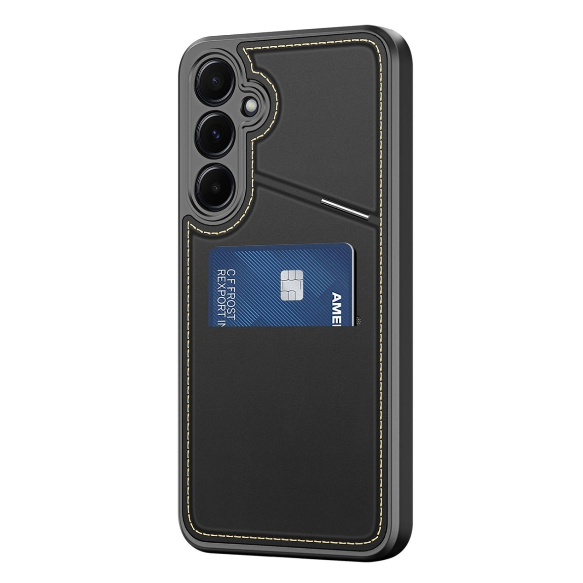 Dux Ducis Rafi II Dėklas skirtas Samsung Galaxy S25 su stoveliu and Piniginės tipo - Juodas 2 Dux Ducis Rafi II Dėklas skirtas Samsung Galaxy S25 su stoveliu and Piniginės tipo - Juodas 2