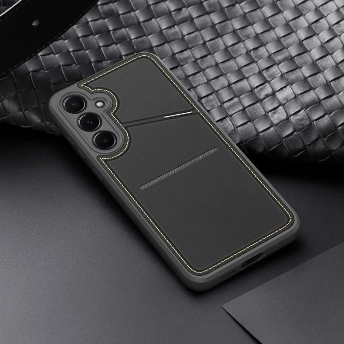 Dux Ducis Rafi II Dėklas skirtas Samsung Galaxy S25+ su stoveliu and Piniginės tipo - Juodas 2 Dux Ducis Rafi II Dėklas skirtas Samsung Galaxy S25+ su stoveliu and Piniginės tipo - Juodas 2