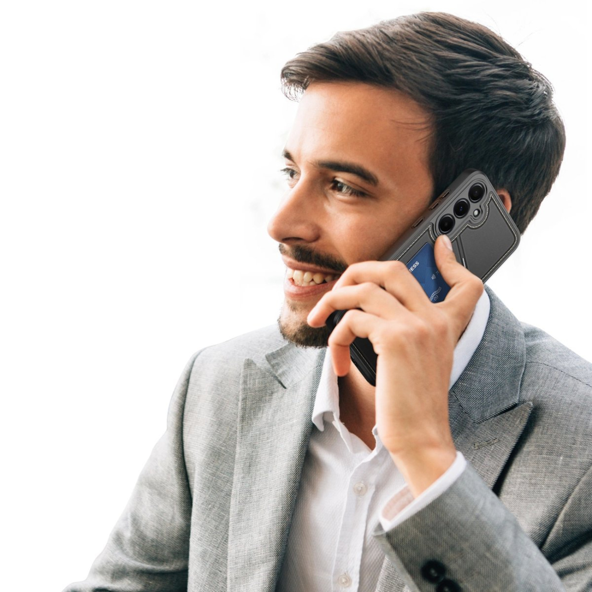 Dux Ducis Rafi II Dėklas skirtas Samsung Galaxy S25 su stoveliu and Piniginės tipo - Juodas 6