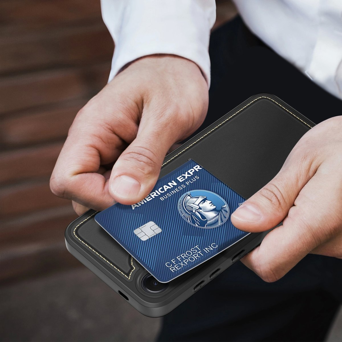 Dux Ducis Rafi II Dėklas skirtas Samsung Galaxy S25 su stoveliu and Piniginės tipo - Juodas 9 Dux Ducis Rafi II Dėklas skirtas Samsung Galaxy S25 su stoveliu and Piniginės tipo - Juodas 9