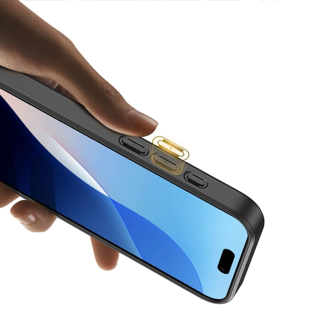 Dux Ducis Rafi II Mag Dėklas with MagSafe skirtas iPhone 16 - Juodas 11