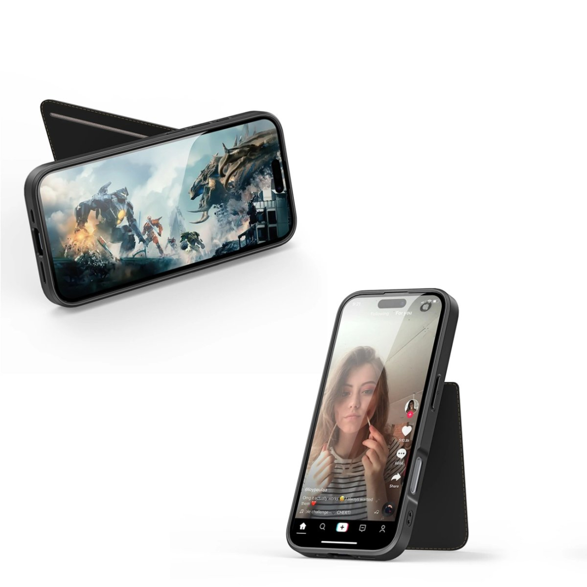 Dux Ducis Rafi II Mag Dėklas with MagSafe skirtas iPhone 16 - Juodas 4