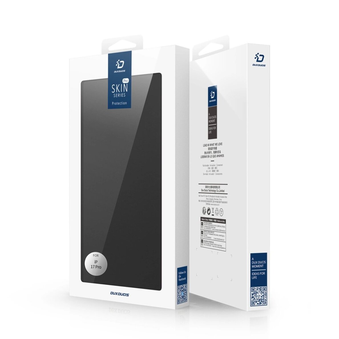 iPhone 17 Pro Dux Ducis Skin Pro dėklas su atvartu ir kortelių vieta – juodas 6