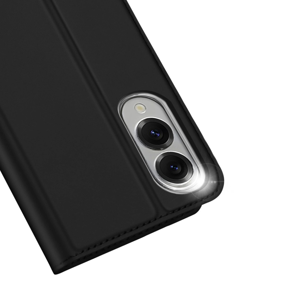 Samsung Galaxy S25 Edge – Dux Ducis Skin Pro dėklas su atvartu ir kortelių skyriumi - Juodas 2