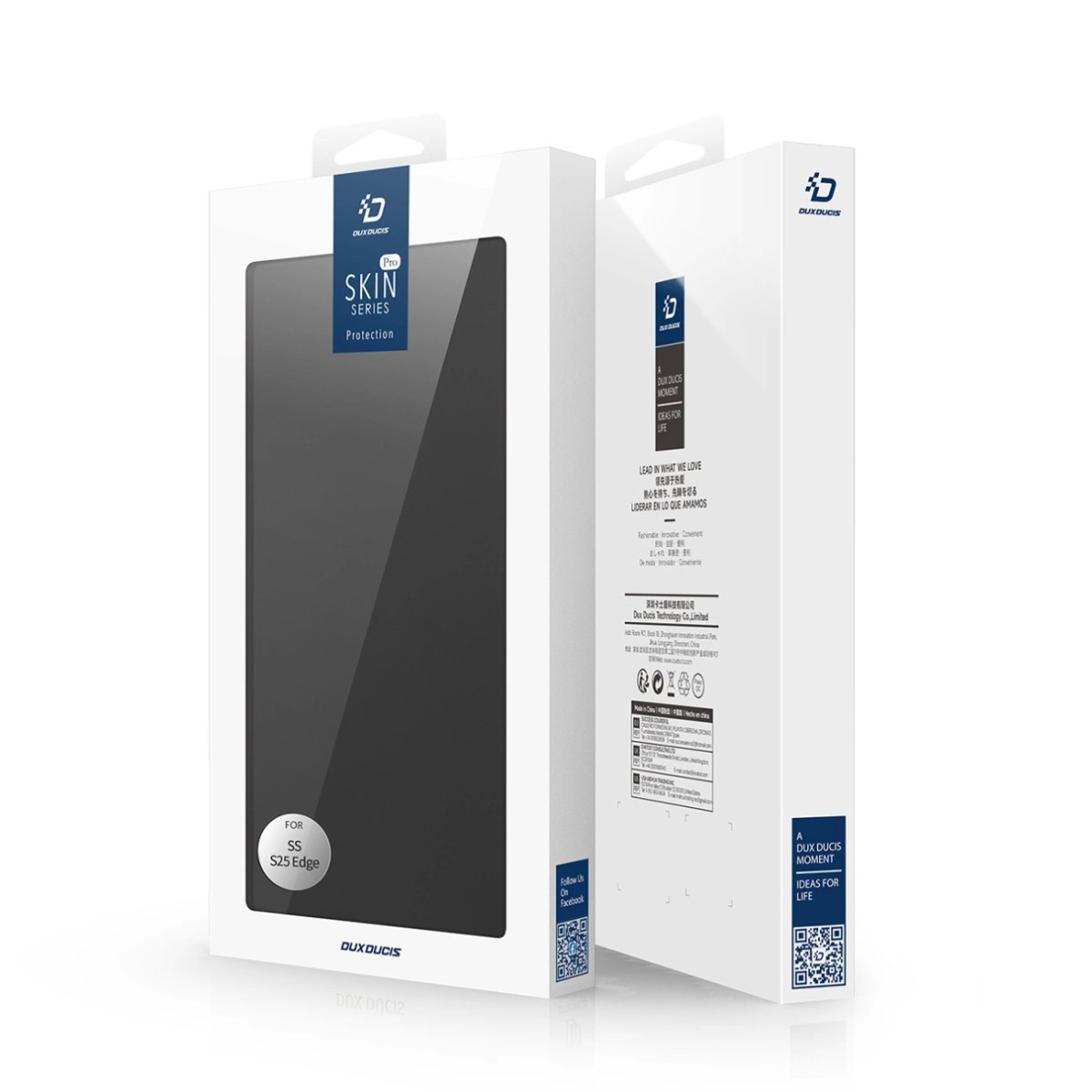 Samsung Galaxy S25 Edge – Dux Ducis Skin Pro dėklas su atvartu ir kortelių skyriumi - Juodas 5