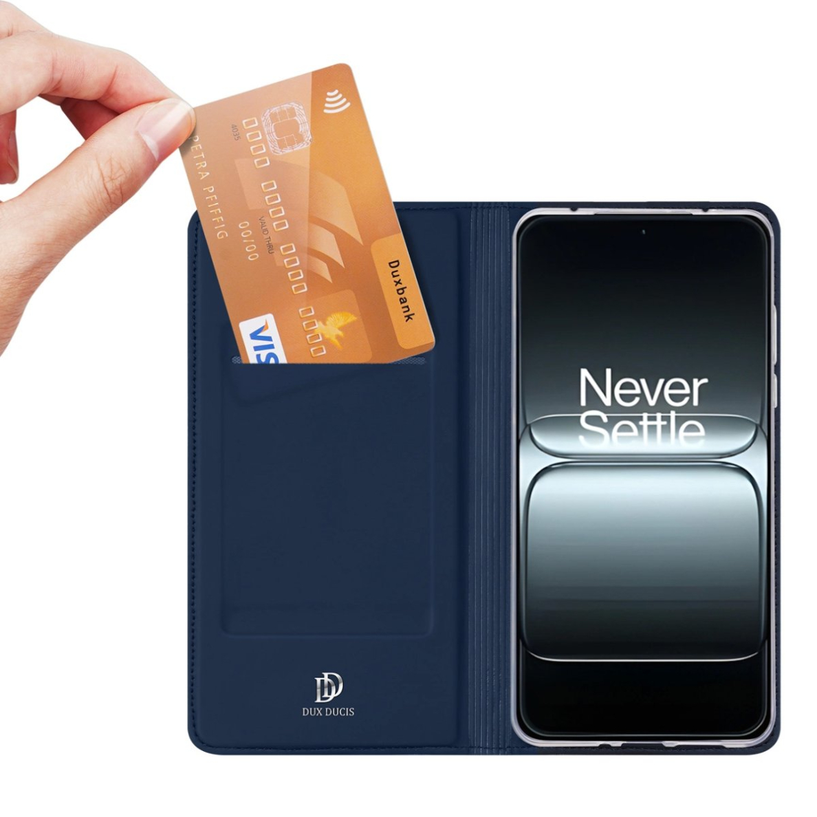 OnePlus 13T Dux Ducis Skin Pro Flip dėklas - mėlynas 1 OnePlus 13T Dux Ducis Skin Pro Flip dėklas - mėlynas 1