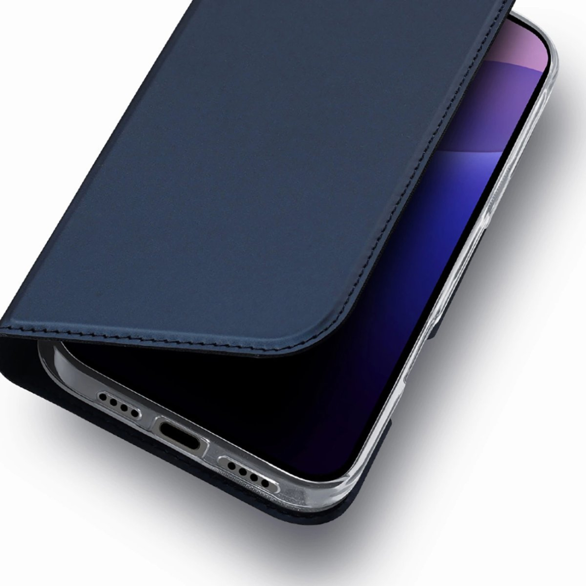 Dėklas dux Ducis Skin Pro iPhone 16 Pro Max su vieta kortelėms - Mėlynas 14 Dėklas dux Ducis Skin Pro iPhone 16 Pro Max su vieta kortelėms - Mėlynas 14