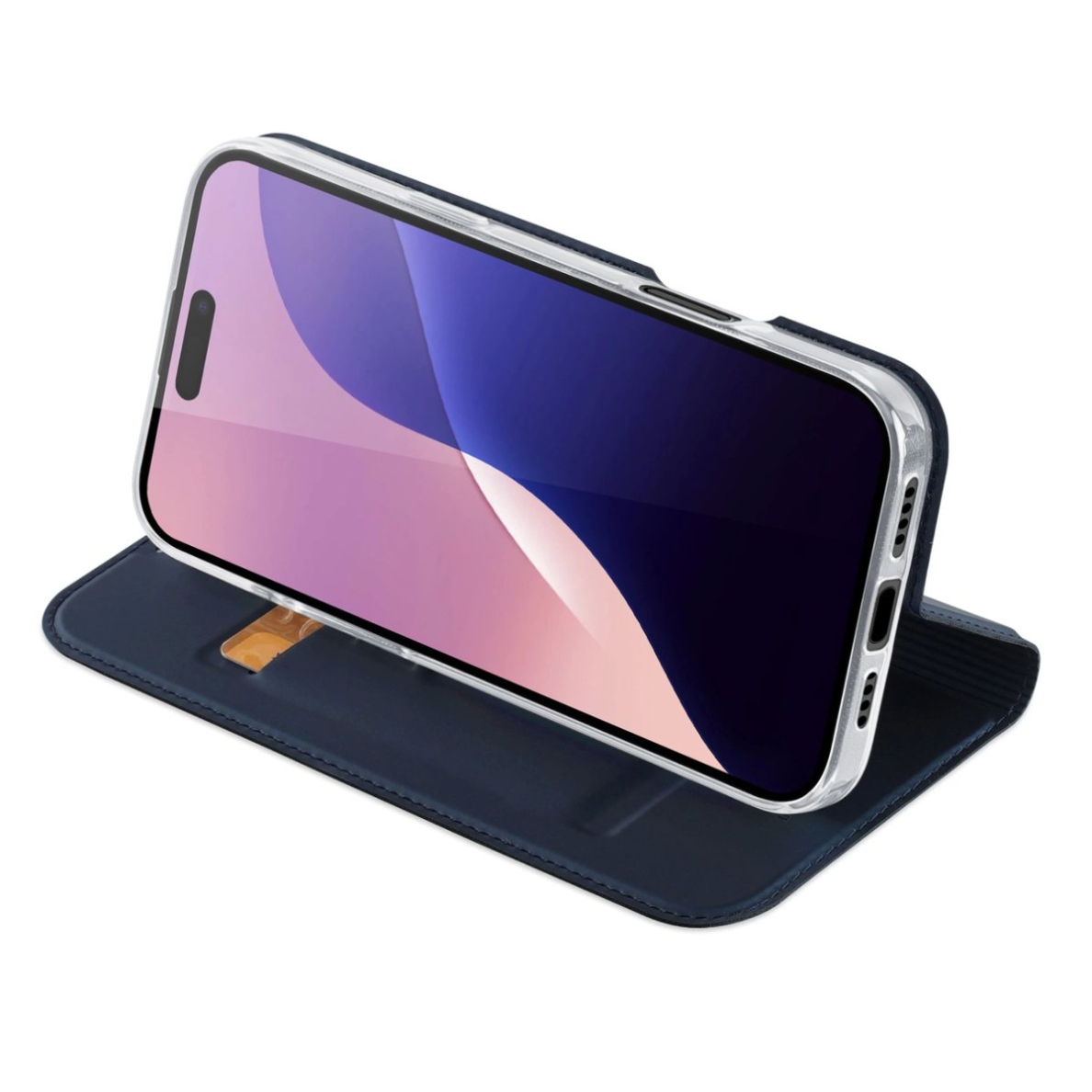 Dėklas dux Ducis Skin Pro iPhone 16 Pro Max su vieta kortelėms - Mėlynas 5 Dėklas dux Ducis Skin Pro iPhone 16 Pro Max su vieta kortelėms - Mėlynas 5