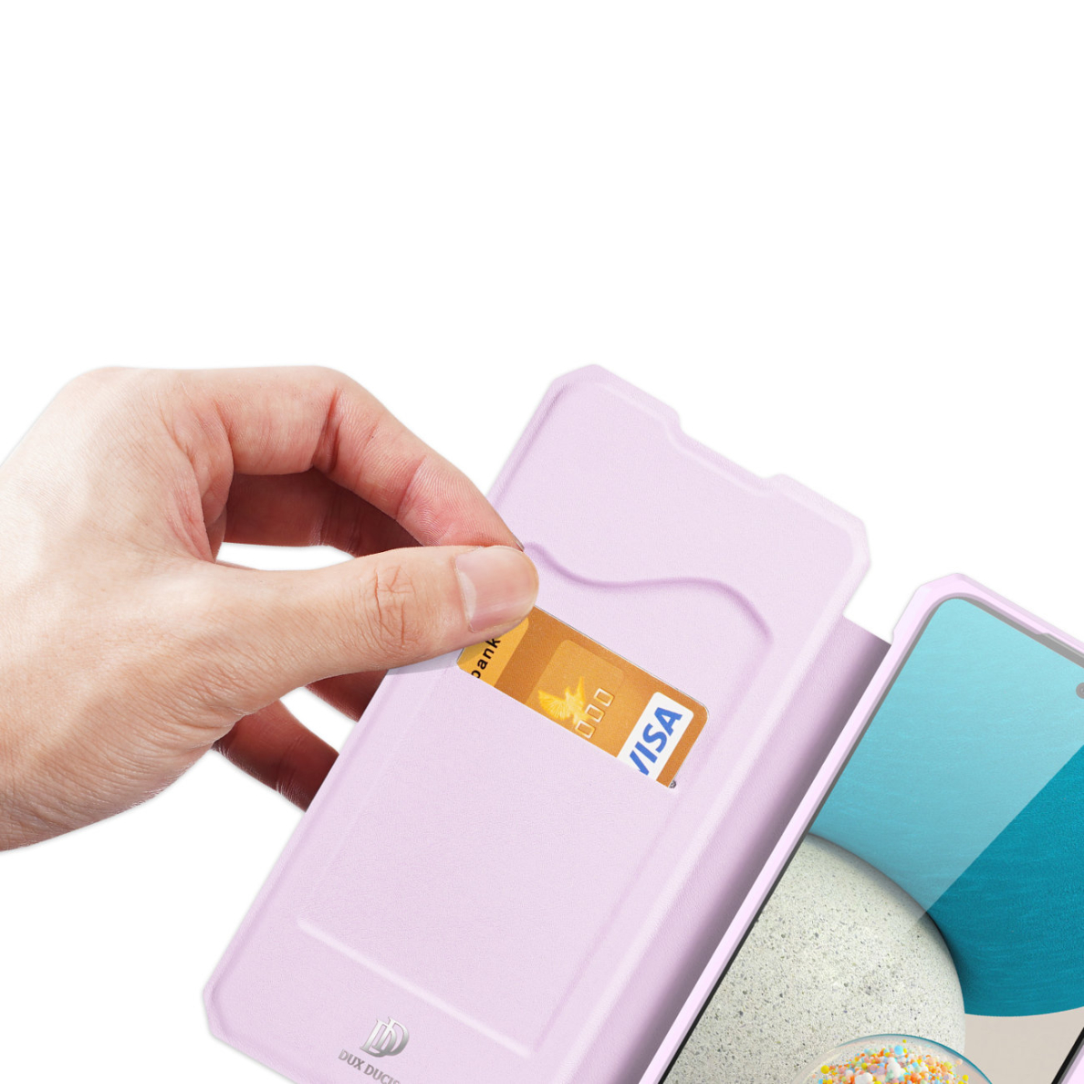 Atverčiamas dėklas DUX DUCIS Skin X Holster Samsung Galaxy A73 Rožinis 3 Atverčiamas dėklas DUX DUCIS Skin X Holster Samsung Galaxy A73 Rožinis 3