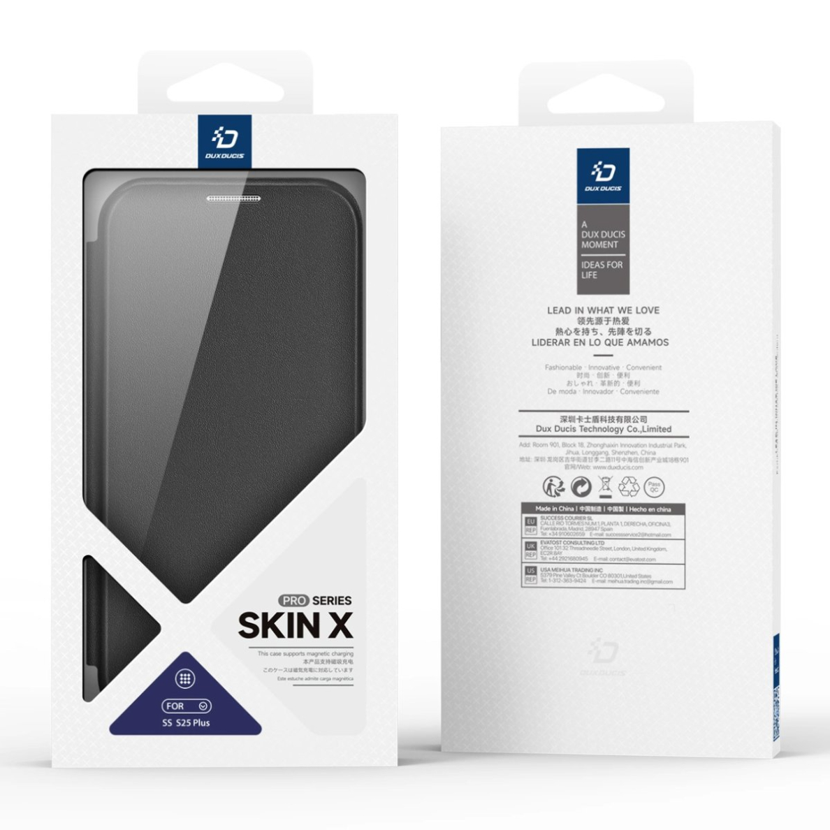 Dux Ducis Skin X Pro Dėklas skirtas Samsung Galaxy S25+ with MagSafe and Piniginės tipo - Juodas 13