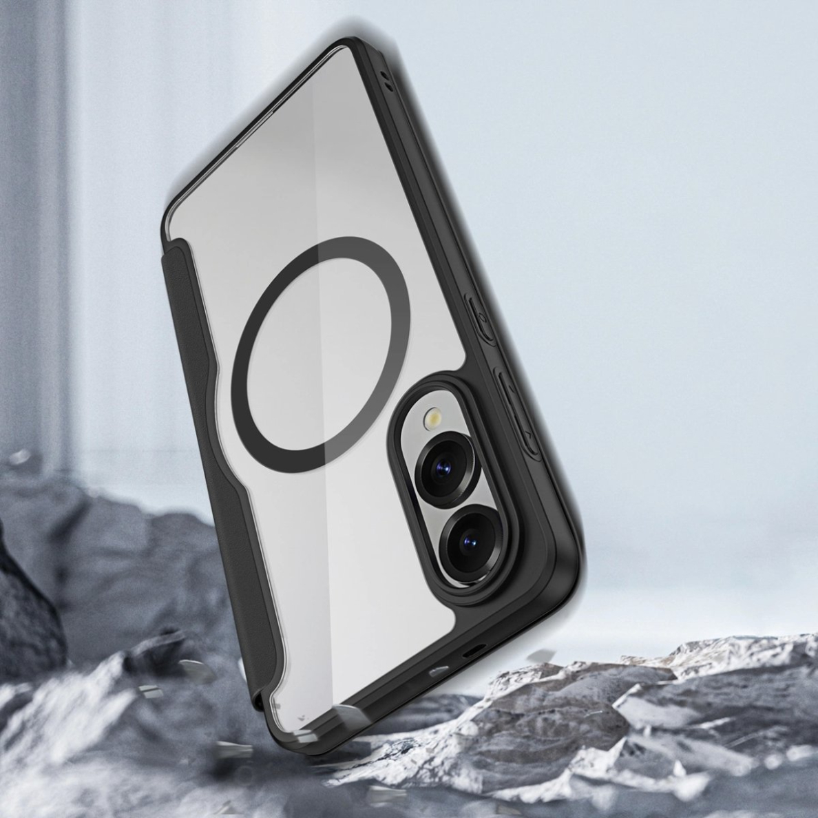 Samsung Galaxy S25 Edge Dux Ducis Skin X Pro dėklas su MagSafe - juodas 7 Samsung Galaxy S25 Edge Dux Ducis Skin X Pro dėklas su MagSafe - juodas 7