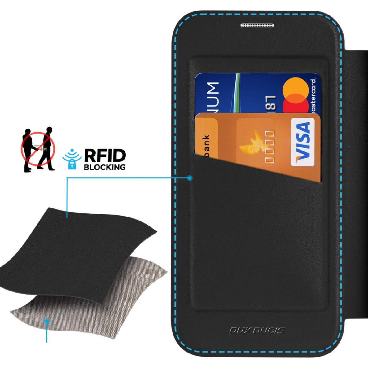 Atverčiamas Dėklas Dux Ducis Skin X Pro iPhone 16 Pro MagSafe and Flip Cover - Juodas 11 Atverčiamas Dėklas Dux Ducis Skin X Pro iPhone 16 Pro MagSafe and Flip Cover - Juodas 11