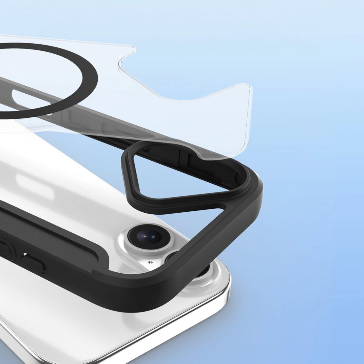 iPhone 17 Dux Ducis Skin X Pro dėklas su pinigine, suderinamas su MagSafe – juodas 10