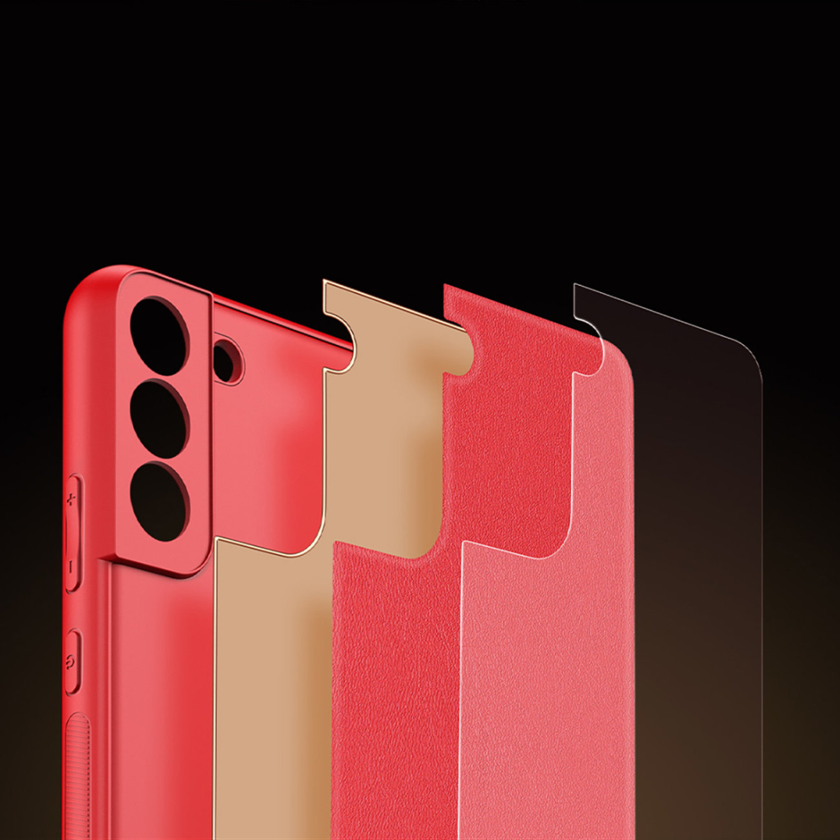 Dėklas Dux Ducis Yolo elegant Samsung Galaxy S22 Plus Raudonas 12 Dėklas Dux Ducis Yolo elegant Samsung Galaxy S22 Plus Raudonas 12