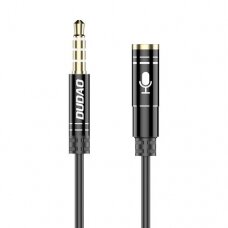 Audio kabelis Dudao AUX - 3.5 mm mini jack Juodas