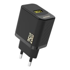 Sieninis įkroviklis Dudao A27S 25 W GaN USB-A – juodas