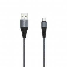 Kabelis Dudao USB - USB Type C 6A 1 m Pilkas (TGL1T)