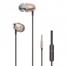 Ausinės Dudao Earphones In-Ear Headphones Headset with 3,5 mm mini jack Plug auksinės NDRX65