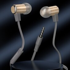 Ausinės Dudao in-ear earphone 3,5 mm mini jack headset Auksinės spalvos (X13S)