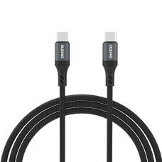 Dudao L3CC USB-C – USB-C 60W 1.2 m pintas kabelis – juodas