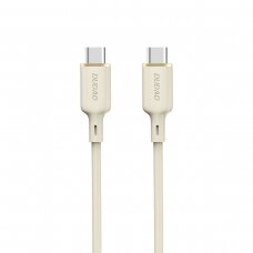 Dudao L7SCC USB-C - USB-C Kabelis 100W 2m - beige