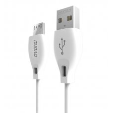 Dudao micro USB data charging kabelis 2.4A 1m baltas (L4M 1m baltas)