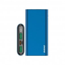 Dudao Išorinė Baterija 10000 mAh 20 W Greitas Įkrovimas 3.0 2x USB / USB Type C Mėlynas (K14H blue)