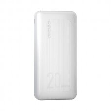 Išorinė Baterija Dudao 20000 mAh 20 W Greitas Įkrovimas 3.0 2x USB / USB Type C Baltas (K12PQ+ white)