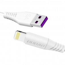 USB Kabelis Dudao / Lightning fasst charging data kabelis 5A 2m baltas (L2L 2m baltas)