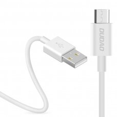 USB Kabelis Dudao / micro USB data charging kabelis 3A 1m baltas (L1M baltas)